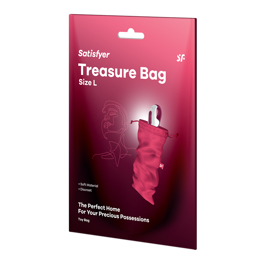 Satisfyer Treasure Adult Toy Storage Bag Pink Vibrator Accessories