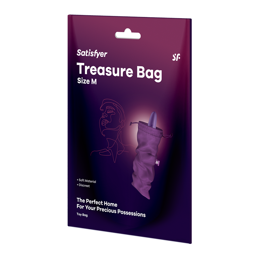 Satisfyer Treasure Sex Toy Storage Bag Violet Vibrator Accessories