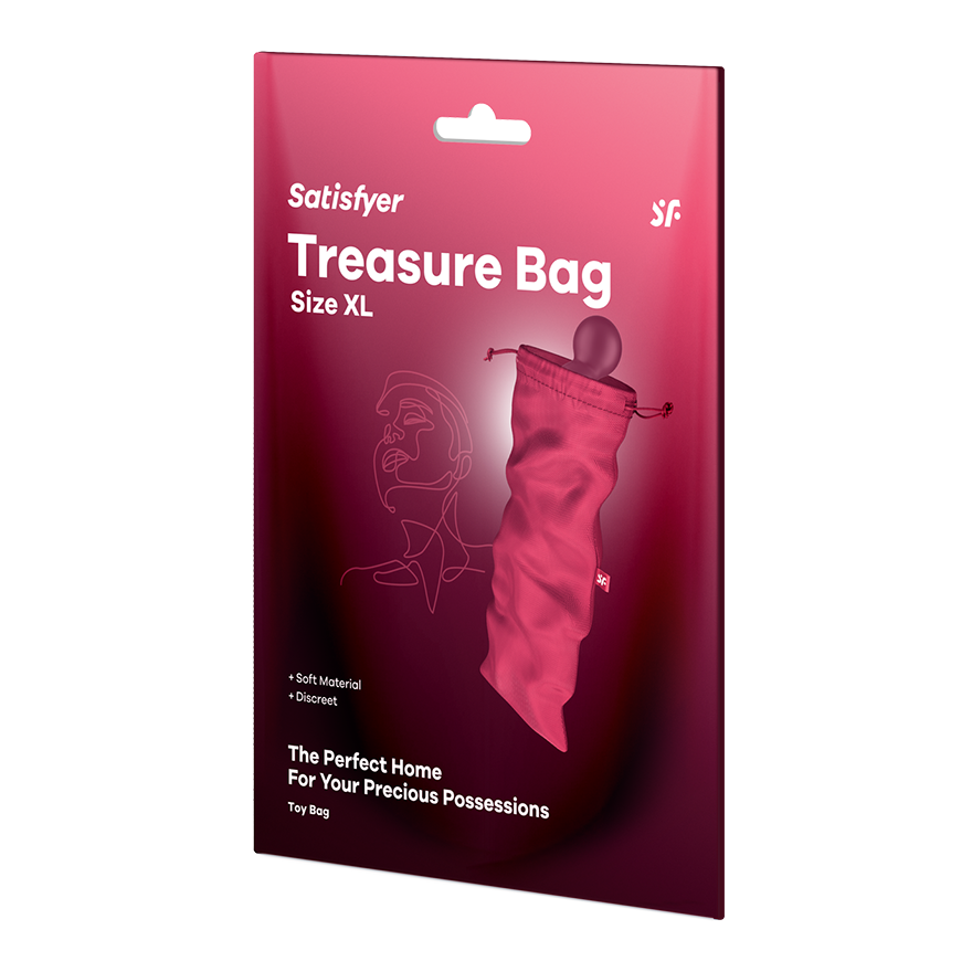 Satisfyer Treasure Adult Toy Storage Bag Pink Vibrator Accessories