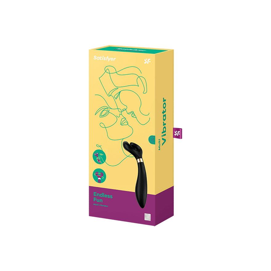 Satisfyer Endless Fun Silicone Vibrating Couples Sex Toy Clit Ticklers and Pulsators