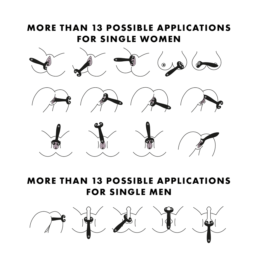 Satisfyer Endless Fun Silicone Vibrating Couples Sex Toy Clit Ticklers and Pulsators