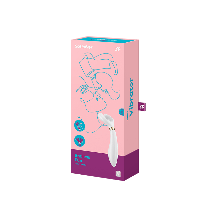 Satisfyer Endless Fun Silicone Vibrating Couples Sex Toy Clit Ticklers and Pulsators