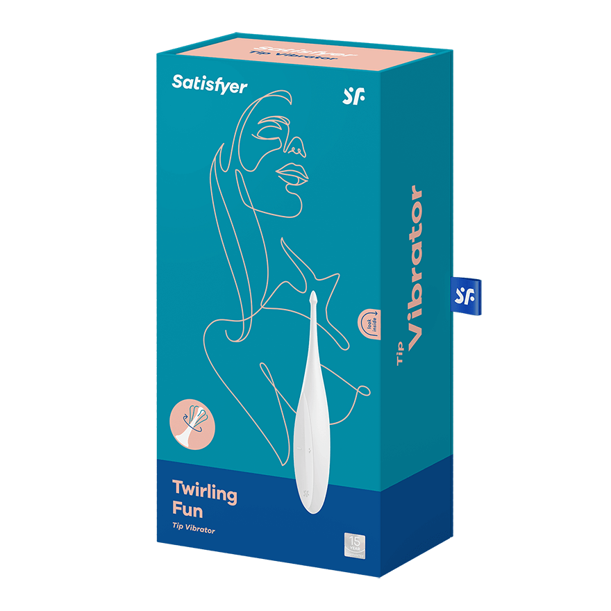 Satisfyer Twirling Fun 12 Functions Silicone Clitoral Vibrator Glass Sex Toys