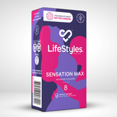 LifeStyles Sensation Max Condoms 8 Pack Condoms