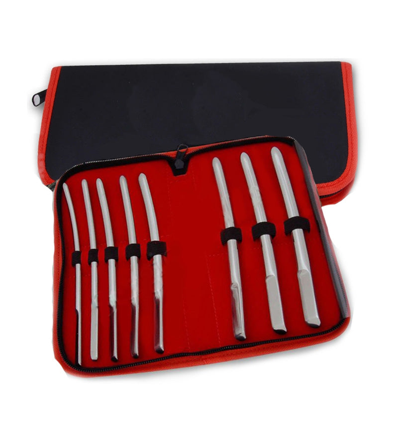 Medical Sex Flat End Urethral Sound Kit Penis Plugs