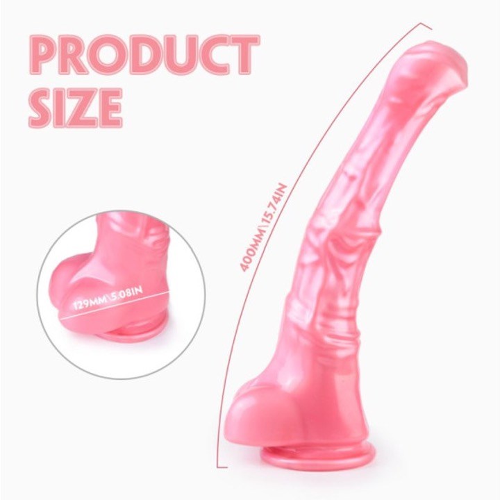 S Hande Duke Horse Dong With Balls Clear XXXL Realistic Dildos