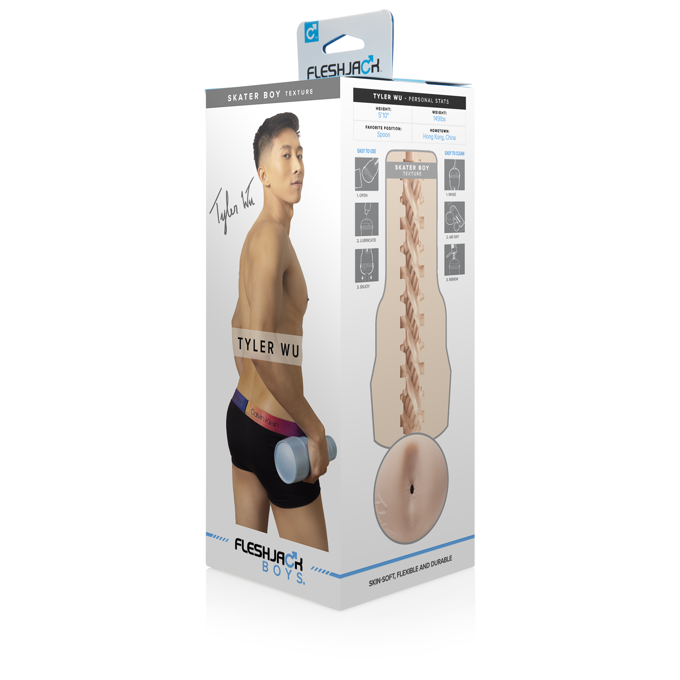 Fleshjack Boys Tyler Wu Skater Boy Masturbator Realistic Dildos