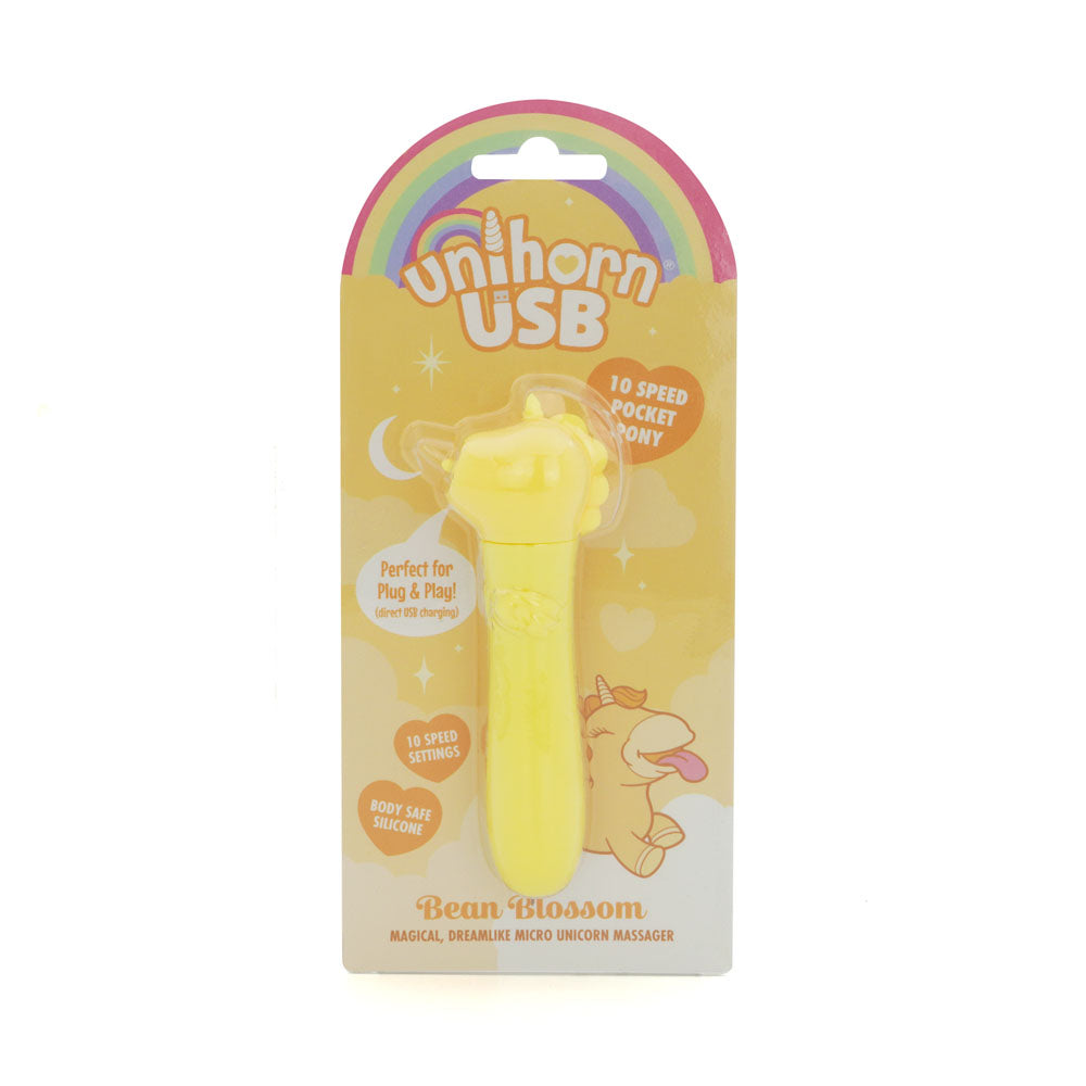 Unihorn Bean Blossom Bullet Vibe Yellow Bullet Vibrators