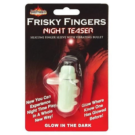 Frisky Fingers Sleeve Glow in The Dark - Finger and Tongue Vibrators