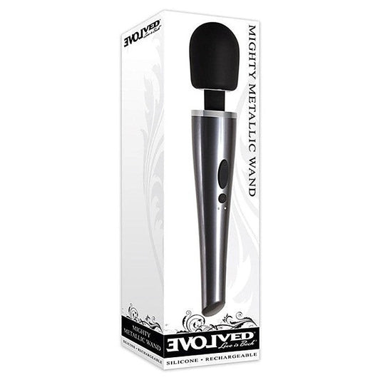 Evolved Mighty Metallic Pleasure Wand - 5-Year Warranty - Body Wands