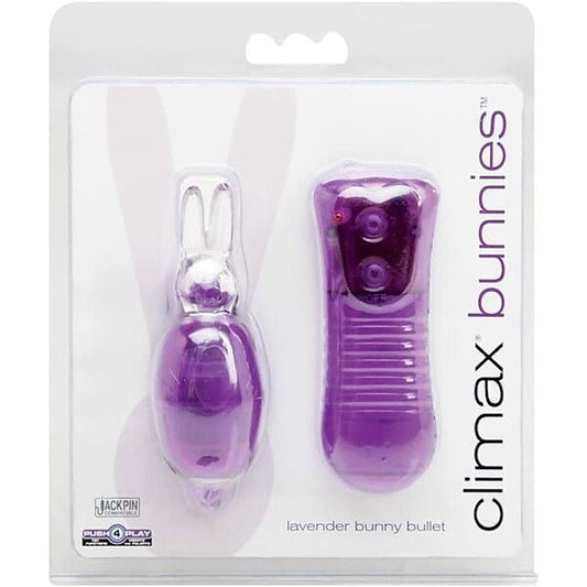 Lavender Bunny Bullet Vibrator - 10 Functions, Wiggling Ears - Bullet Vibrators