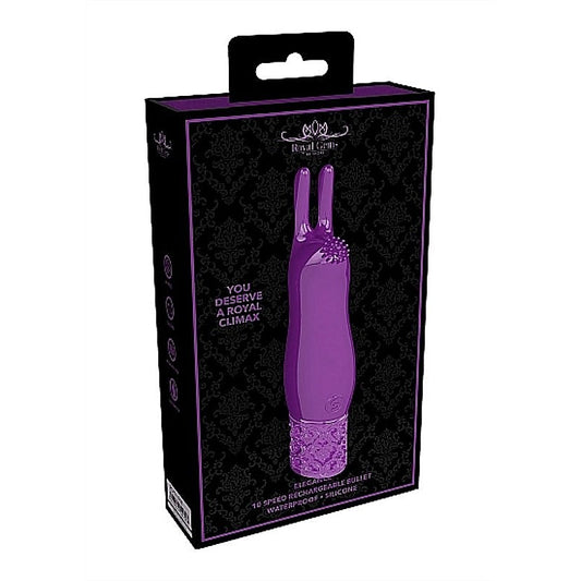 Elegance Rechargeable Silicone Bullet Purple - Bullet Vibrators