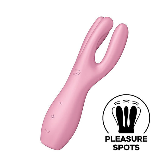 Satisfyer Threesome 3 Layon 3 Motors Clitoral Vibrator - Clit Ticklers and Pulsators