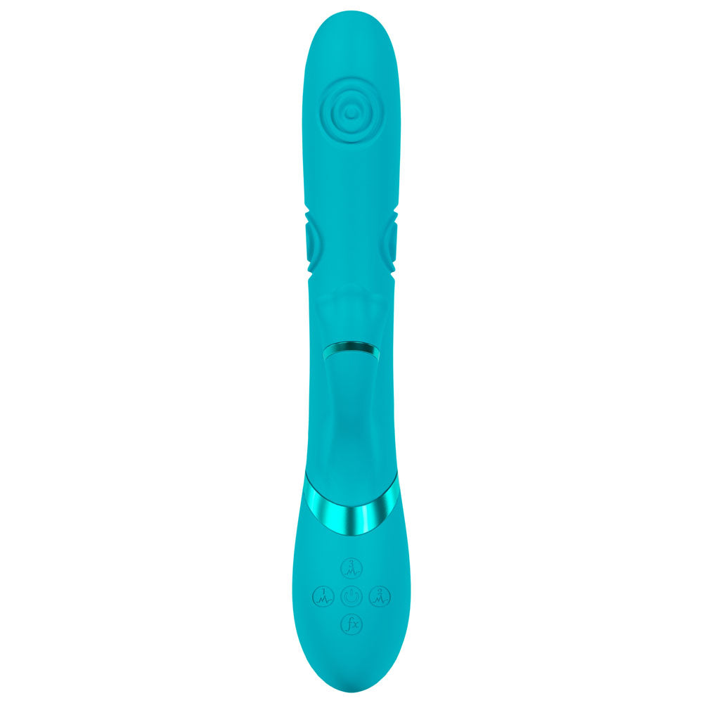 Shots Toys VIVE Fiore Tapping Rabbit Vibrator Blue Rabbit Vibrators