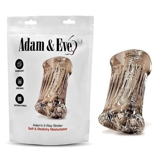 Adam & Eve's Ecstasy-Inducing 3-Way Stroker - Realistic Butts And Vaginas