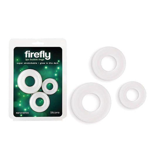 Firefly 3pc Bubble Mens Cock Rings Set