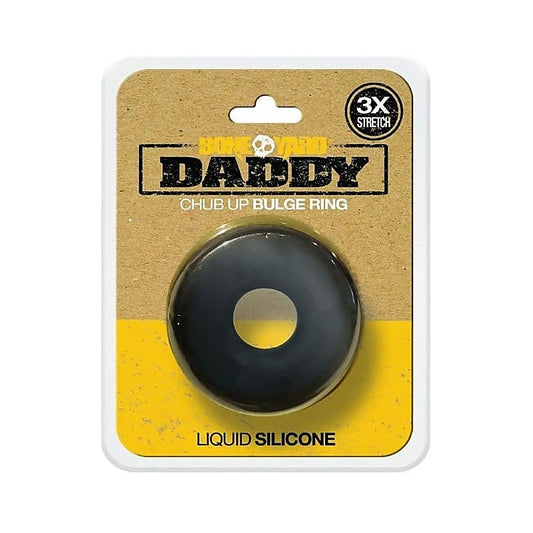 Boneyard Daddy Chub Up Bulge Ring - Black - Stretchy Cock Rings