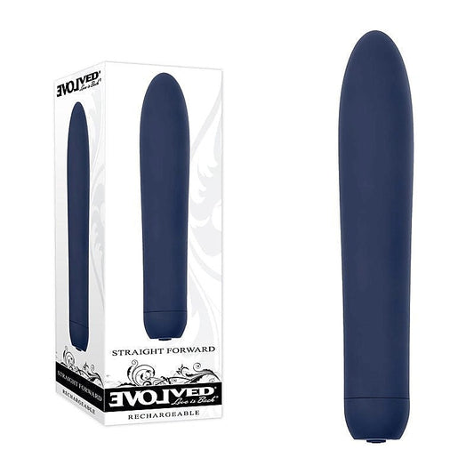 Evolved Straight Forward - Blue Vibrator for Intense Satisfaction