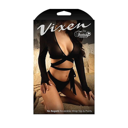 Vixen No Regrets - Reversible Wrap Top & Panty for Instant Fabulousness