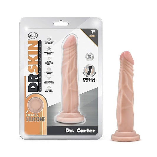 Blush Novelties Dr. Skin Ultrasilk Pleasure Enhancer 7 Inch Realistic Dildo - Realistic Dildos