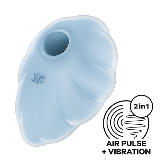 Satisfyer Cloud Dancer Air Pulse Silicone Clitoral Vibrator
