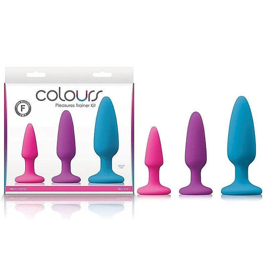 Unleash Colorful Bliss - NS Novelties Colours Pleasures Trainer Set - Butt Plugs
