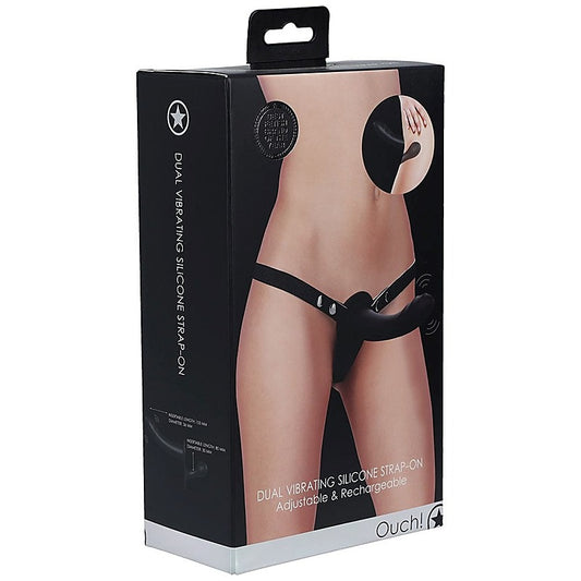 Dual Vibrating Strap-On for Intimate Satisfaction