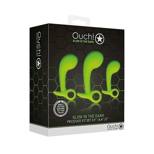 Radiant Bliss - OUCH! Glow-in-Dark Prostate Pleasure Set - Prostate Toys