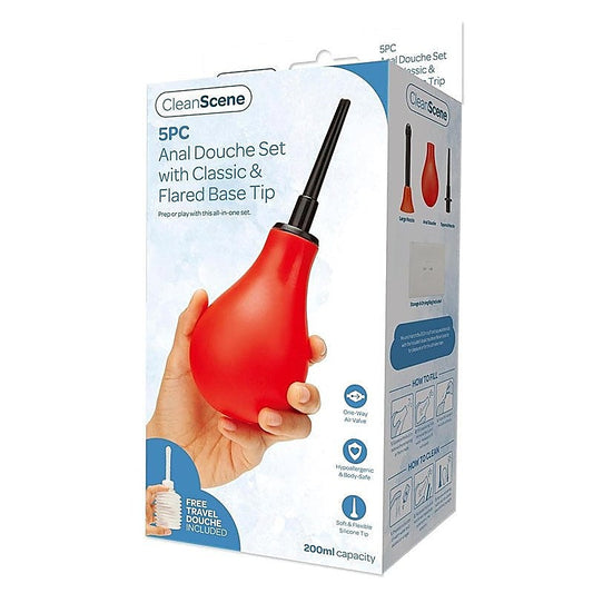 CleanScene 5 Piece Anal Douche Set - Enemas and Douches
