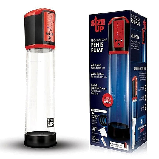 Size Up Rechargeable Penis Pump - Your Passport to Satisfaction - Pumps, Extenders and Sleeves
