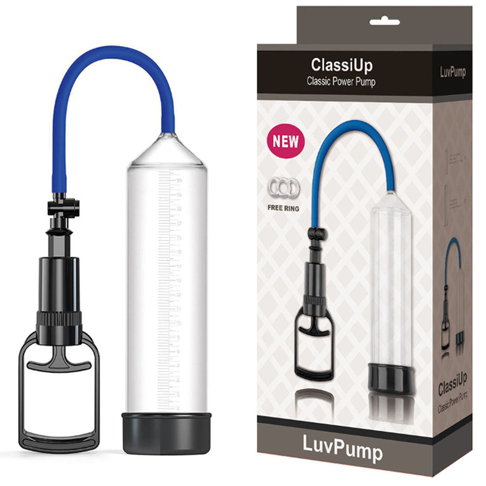 LuvPump ClassiUp Classic Power Penis Pump Clear Penis Pumps And Stretchers