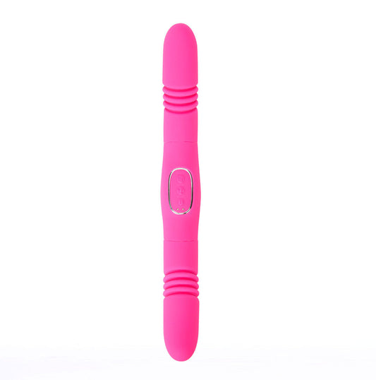 Maia ZENA USB Rechargeable Double Enided Thrusting Vibrator Pink Double Ender