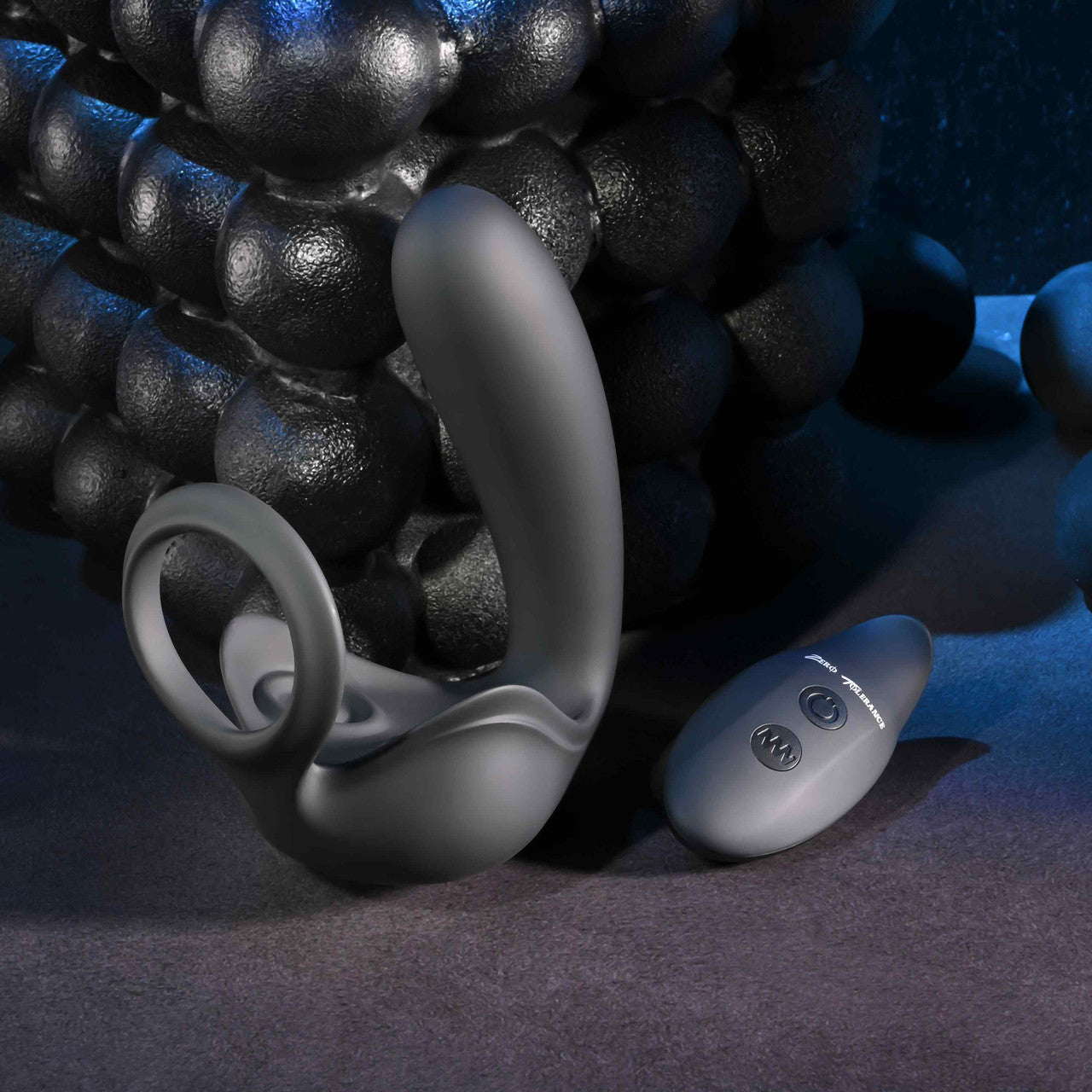 Zero Tolerance BALLIN OUT Prostate Massager with Cock Ring Black Prostate Toys