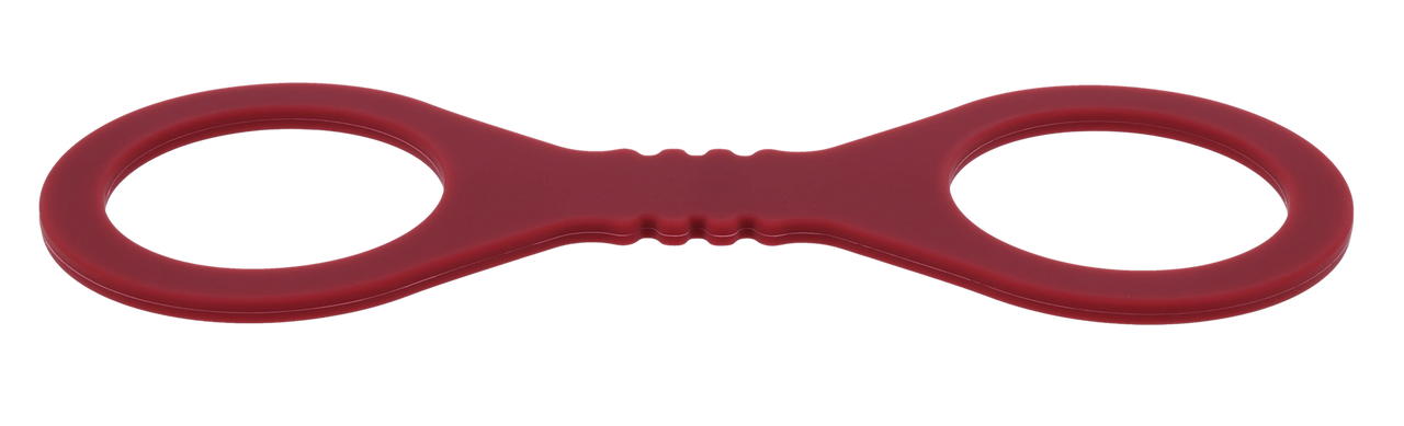 Sex & Mischief Enchanted Silicone BDSM Wrist Cuffs Burgundy - Cuffs And Restraints