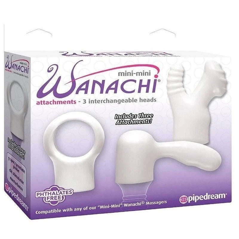 Pipedream Mini-Mini Wanachi Body Wand Attachments Personal Massagers