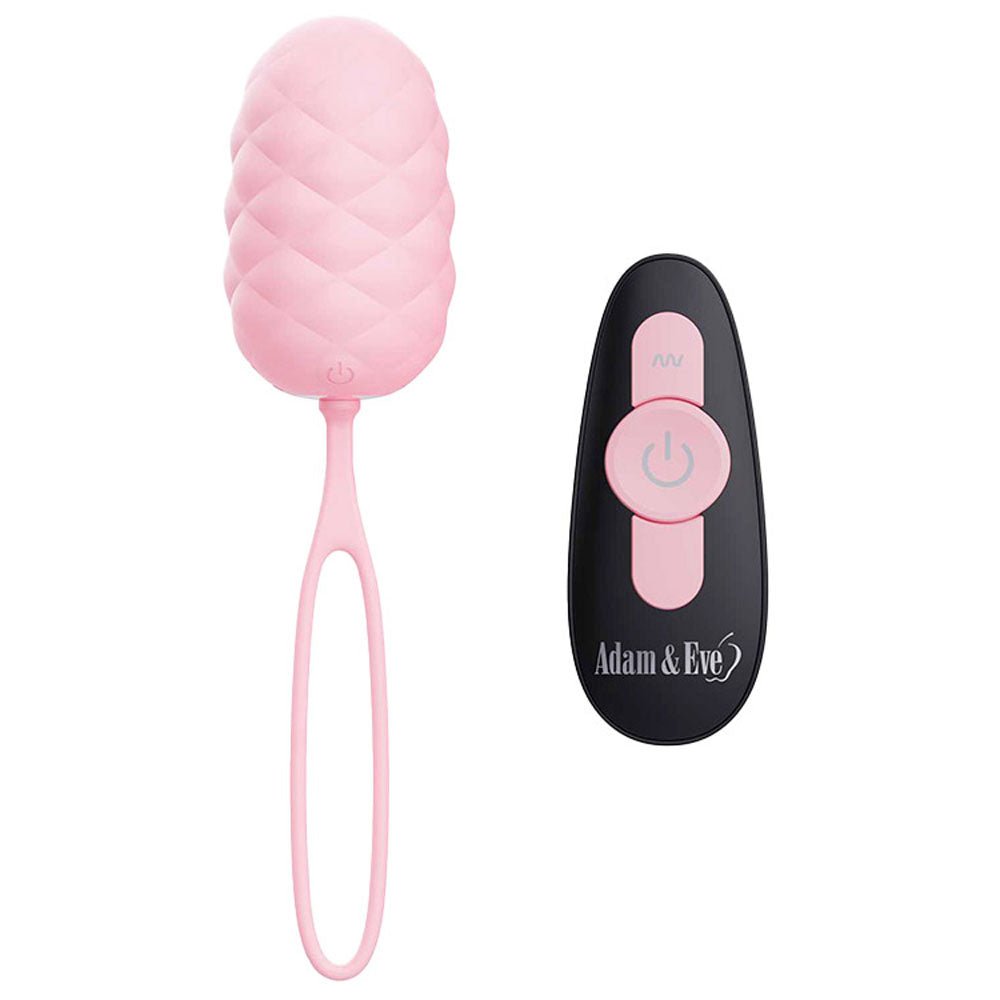 Adam & Eve PILLOW TALK USB Rechargeable Vibrating Egg Pink Love Eggs and Kegel Exercisers