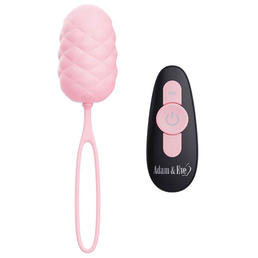Adam & Eve PILLOW TALK USB Rechargeable Vibrating Egg Pink Love Eggs and Kegel Exercisers