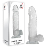 Adam & Eve's 8-Inch Realistic Crystal Dildo - Waterproof & Body-Safe Realistic Dildos