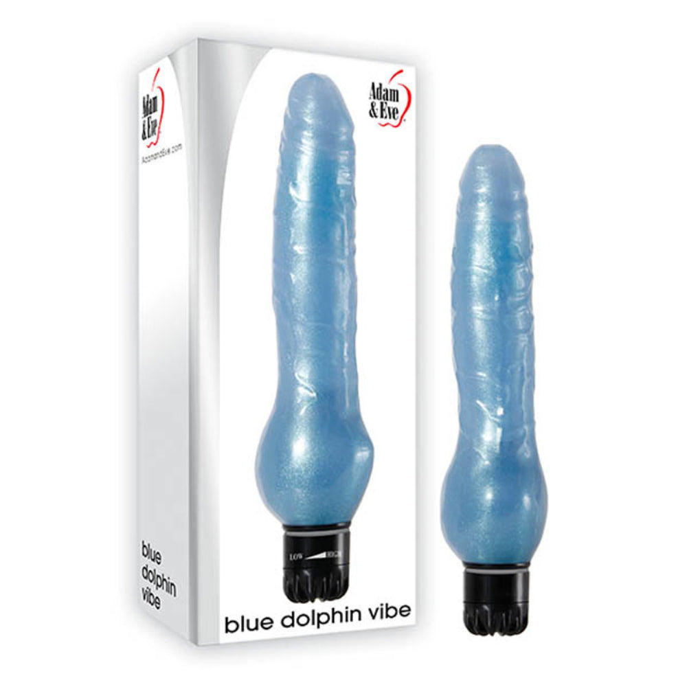 Blue Dolphin - Waterproof Vibrating Dildo for Beginners Vibrating Dildos