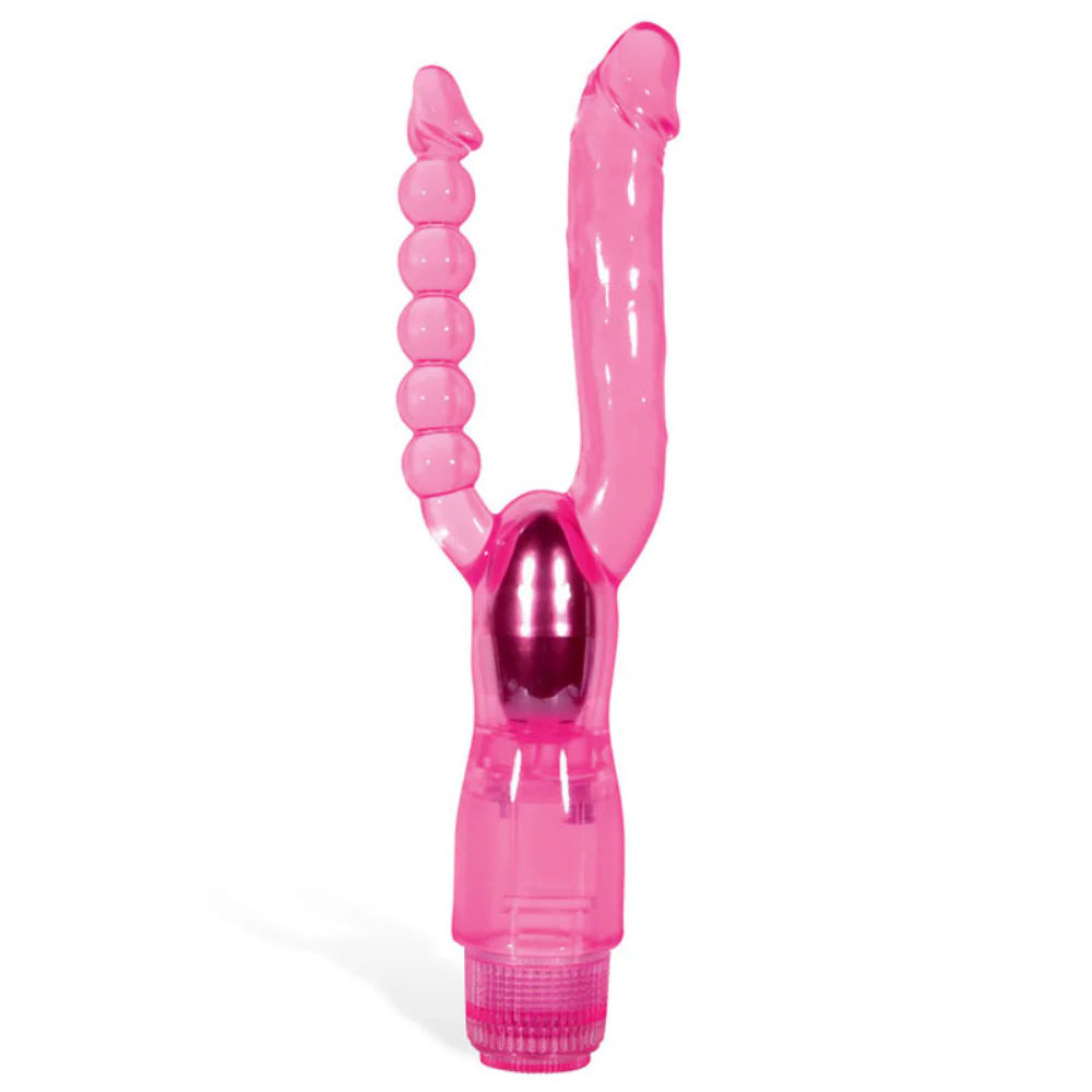 Adam & Eve's Dual Delight Vibrator - Versatile Pleasure Anal Beads and Balls
