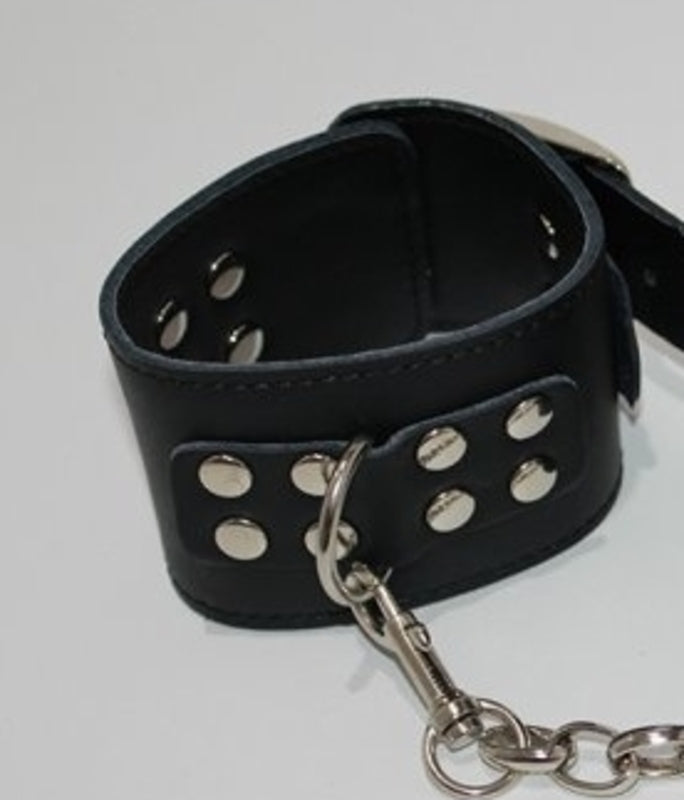 LeatherCreations Wrist Restraints with Adjustable Buckle Cuffs and Restraints