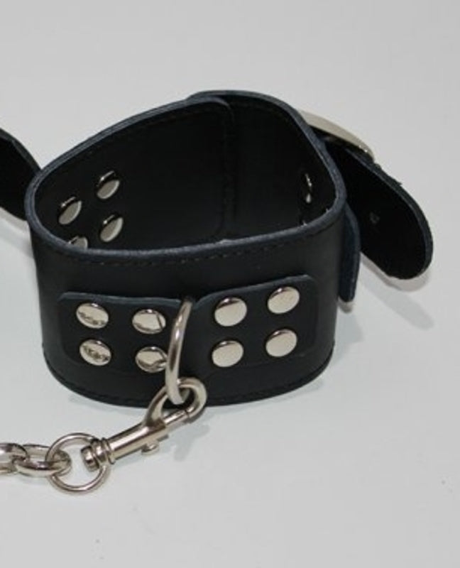 LeatherCreations Wrist Restraints with Adjustable Buckle Cuffs and Restraints