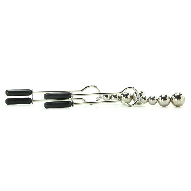 Adorn Triple Bead Nipple Clamp Set Nipple and Clit Clamps