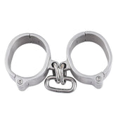 Stainless Steel Restraint Cuffs - Enhance Sensual Exploration Steel Sex Toys