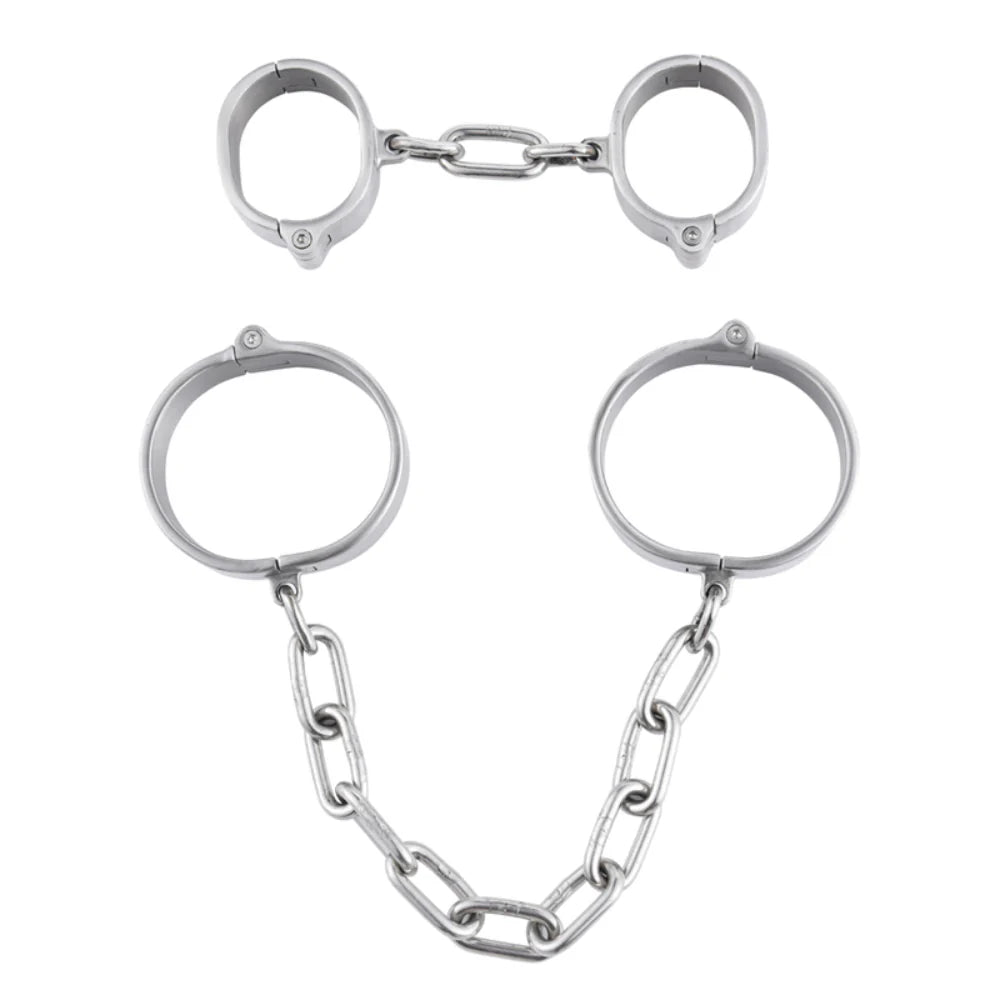 Allen Key 3 Cm Height Cuffs Male Ankle Cuffs Steel Sex Toys