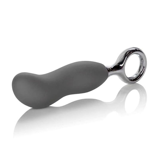 CalExotics Up! Curve It Up Silicone Prostate Toys Grey - Anal Dildos
