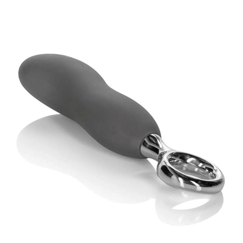 CalExotics Up! Curve It Up Silicone Prostate Toys Grey Anal Dildos