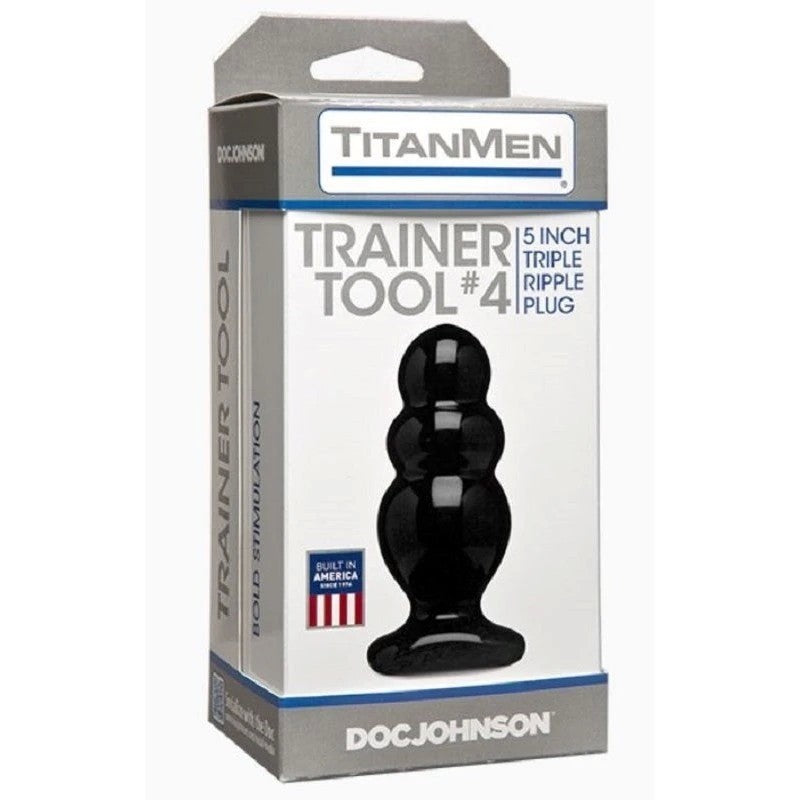 Doc Johnson TitanMen Trainer Tool 4 Sleek Butt Plug Prostate Toys