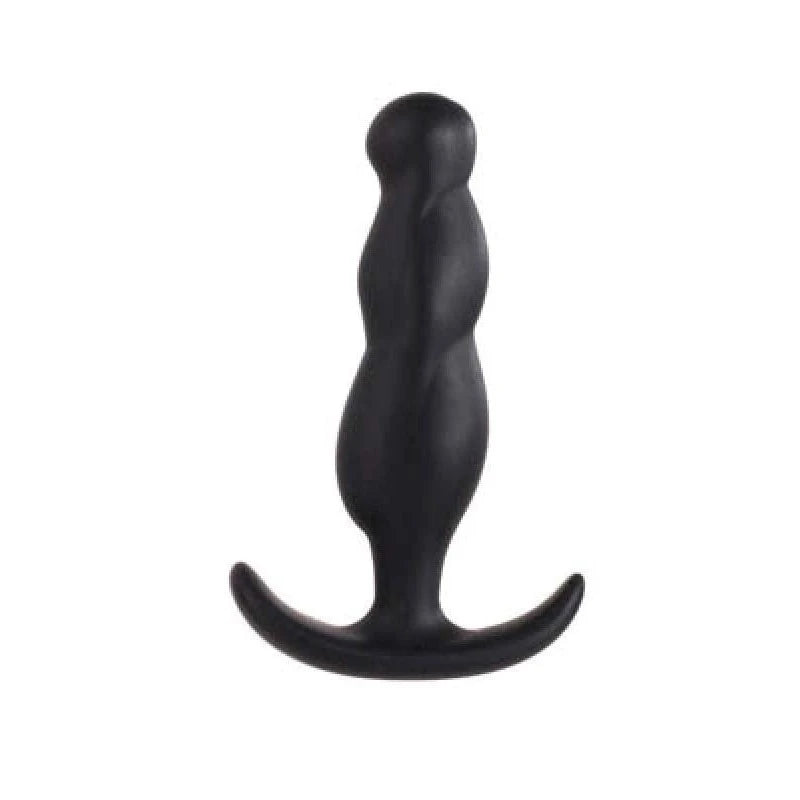 Smiling 4.5 Inch Silicone Butt Plug Black Butt Plugs