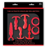 Jovial 7 Piece Anal Kit Red Butt Plugs